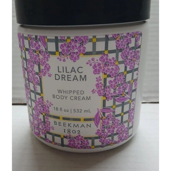 2x-Beekman 1802 Pure Goat Milk Whipped Body Cream 18 oz LILAC DREAM New No Box